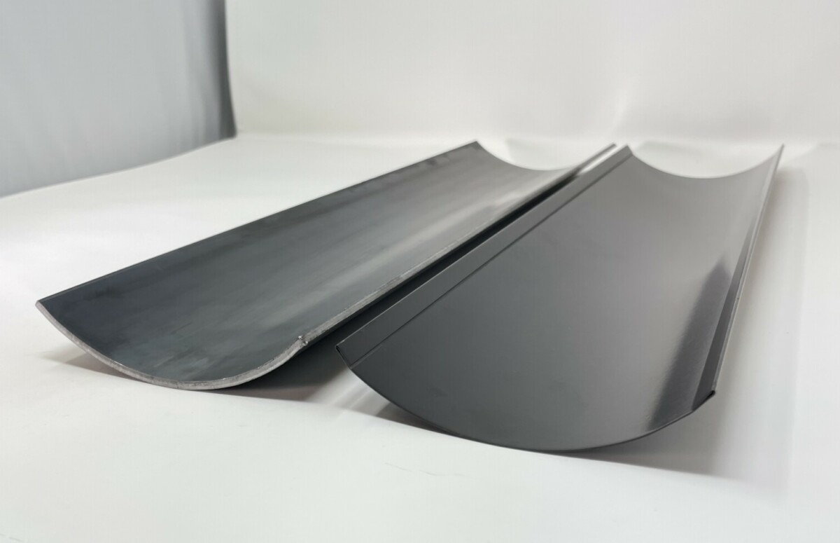 鉄板突き曲げによるR曲げ